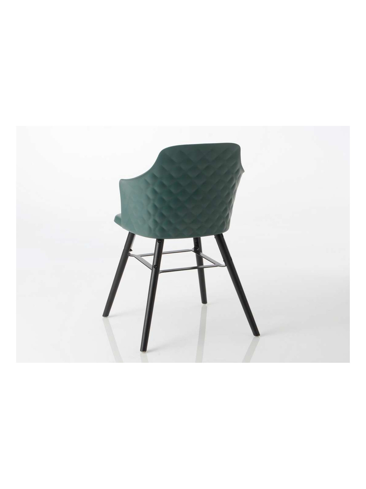 Chaise vintage vert foncé