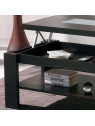 Table basse Relevable bois wengé Table basse Relevable bois wengé