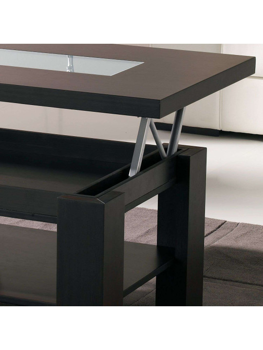 Table basse Relevable bois wengé Table basse Relevable bois wengé