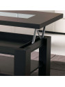 Table basse Relevable bois wengé Table basse Relevable bois wengé