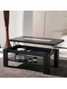 Table basse Relevable bois wengé Table basse Relevable bois wengé