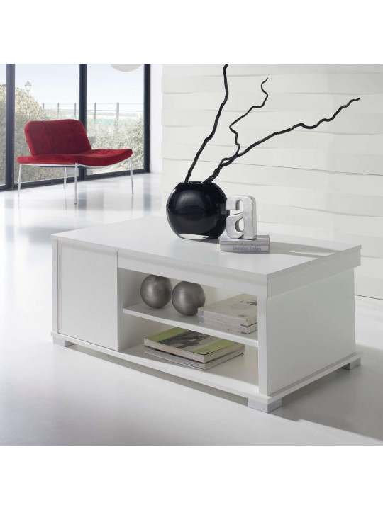 Table basse Relevable Compact blanc