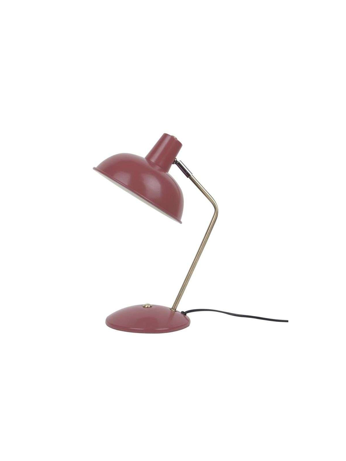 Lampe à poser Hood métal mat bordeaux