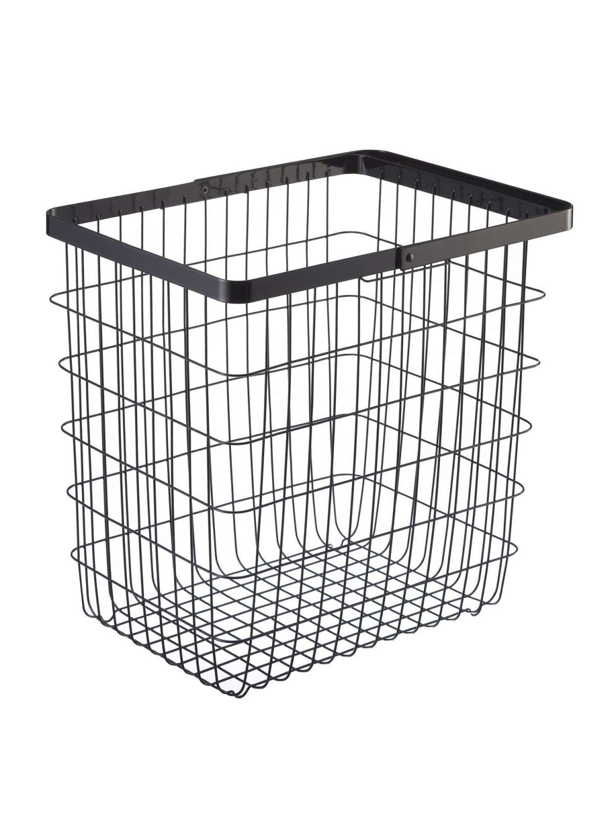 Corbeille/support ø 21 cm, BASKET, hauteur 20 cm, noir, métal – Banholzer AG