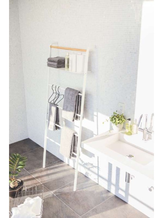 Echelle de rangement en acier blanc Echelle de rangement en acier blanc