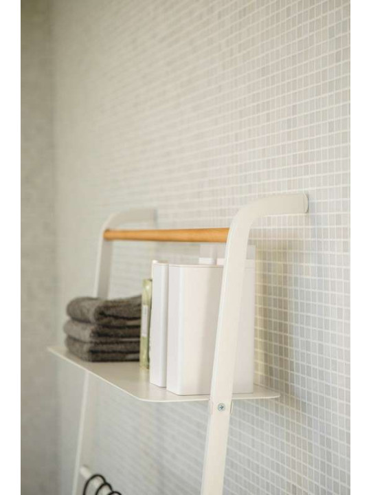 Echelle de rangement en acier blanc Echelle de rangement en acier blanc