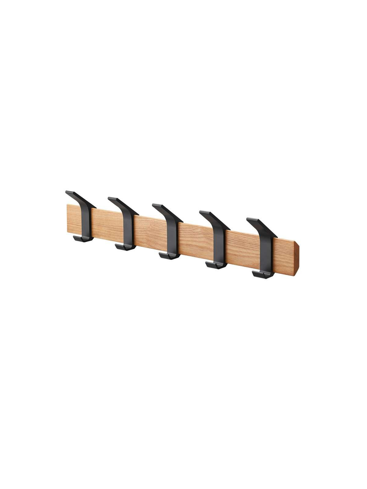 Porte manteau noir alu et bois