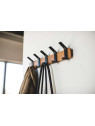 Porte manteau noir alu et bois Porte manteau noir alu et bois
