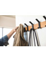 Porte manteau noir alu et bois Porte manteau noir alu et bois