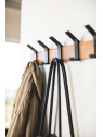 Porte manteau noir alu et bois Porte manteau noir alu et bois