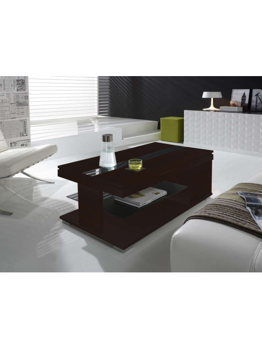 Table basse Relevable wengé