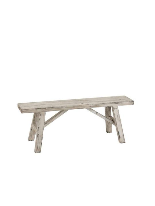 Banc Ibiza Bois Blanc patiné