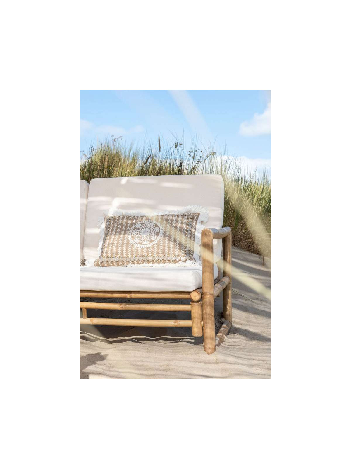 Coussin Rectangulaire Jute beige