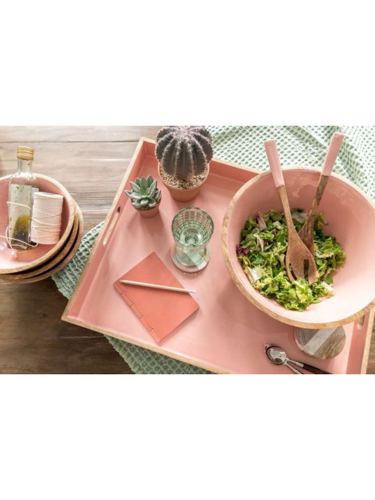 Plateau Bois De Manguier Rose