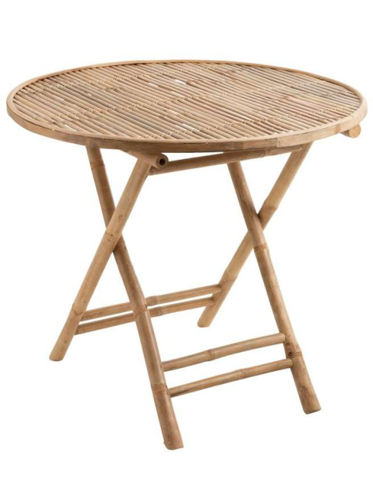 Table ronde Pliable Bambou Table ronde Pliable Bambou