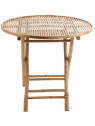 Table ronde Pliable Bambou Table ronde Pliable Bambou