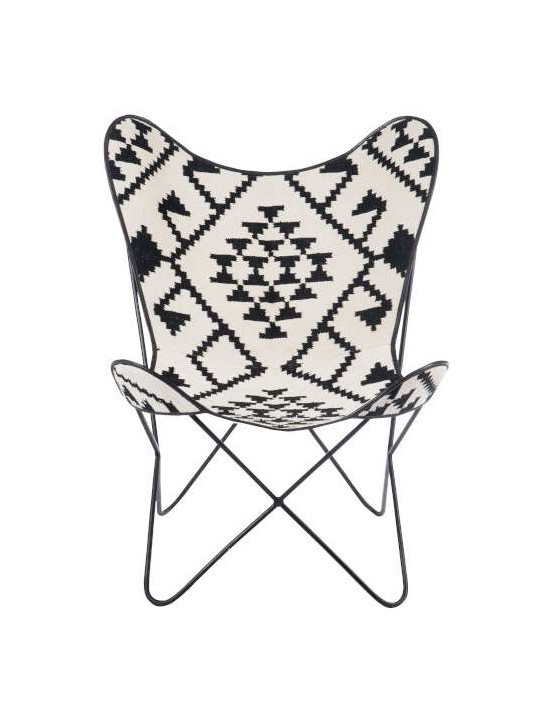 Chaise Lounge Graphique noir et blanc Chaise Lounge Graphique noir et blanc