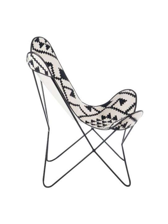 Chaise Lounge Graphique noir et blanc Chaise Lounge Graphique noir et blanc