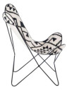 Chaise Lounge Graphique noir et blanc Chaise Lounge Graphique noir et blanc