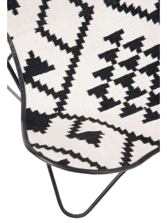 Chaise Lounge Graphique noir et blanc Chaise Lounge Graphique noir et blanc