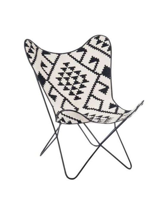 Chaise Lounge Graphique noir et blanc Chaise Lounge Graphique noir et blanc