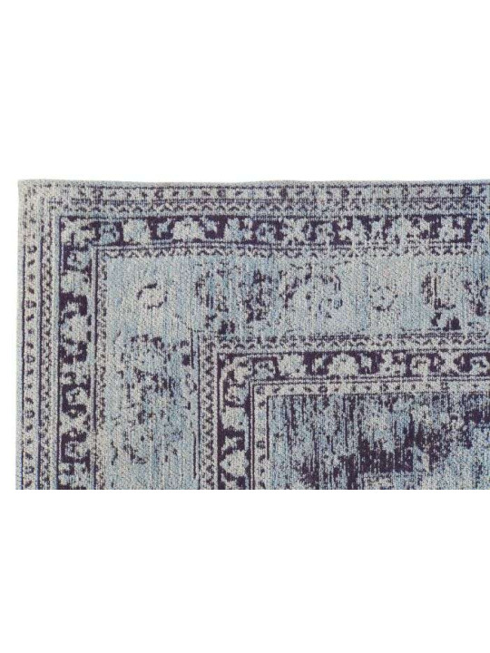 Tapis en coton bleu vieilli 200*290 cm Tapis en coton bleu vieilli 200*290 cm