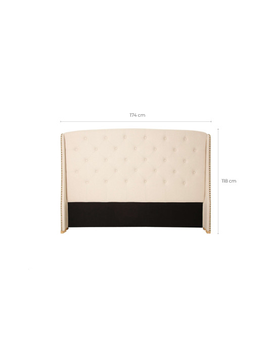 Tête de lit beige 2 personnes Vical Home Tête de lit beige 2 personnes Vical Home