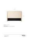 Tête de lit beige 2 personnes Vical Home Tête de lit beige 2 personnes Vical Home