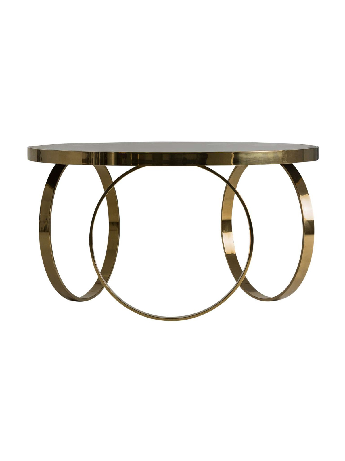 Table basse ronde anneaux