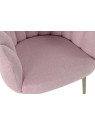 Fauteuil polyester MATAL coquillage rose Fauteuil polyester MATAL coquillage rose