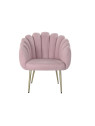 Fauteuil polyester MATAL coquillage rose Fauteuil polyester MATAL coquillage rose