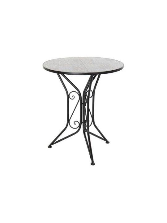 Table en fer forgé carrelage aristocrate