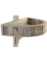 Chariot en sapin naturel marron Chariot en sapin naturel marron