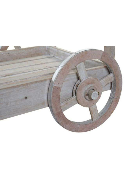 Chariot en sapin naturel marron Chariot en sapin naturel marron