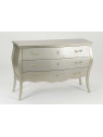 Commode Amadeus longue argentée gamme Murano