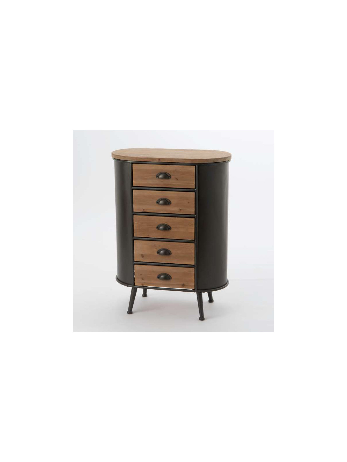 Chiffonnier Eugène bois et métal Amadeus