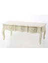 Table basse Blanche patinée Harpe