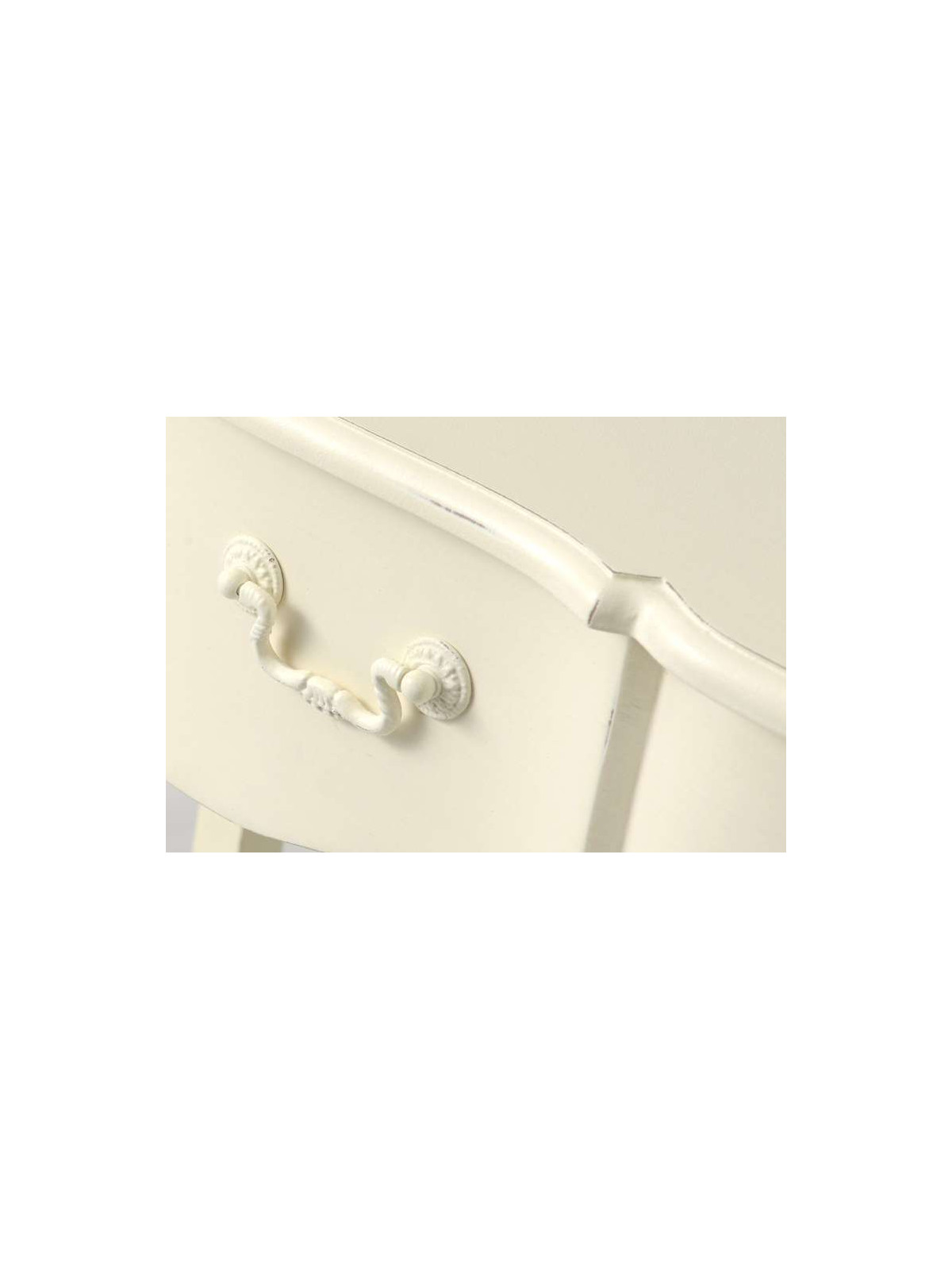 Table basse Blanche patinée Harpe