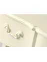 Table basse Blanche patinée Harpe