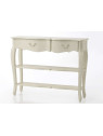 Console galbée bois blanc 2n Harpe