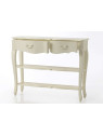 Console galbée bois blanc 2n Harpe