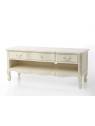 Meuble TV blanc vieilli Harpe