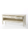 Meuble TV blanc vieilli Harpe
