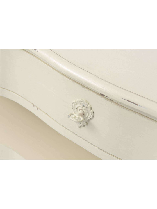 Meuble TV blanc vieilli Harpe