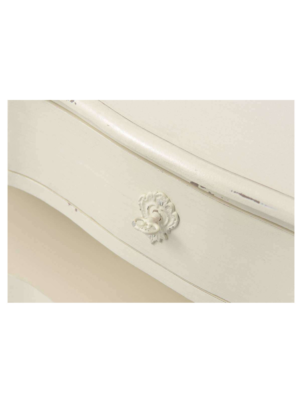 Meuble TV blanc vieilli Harpe