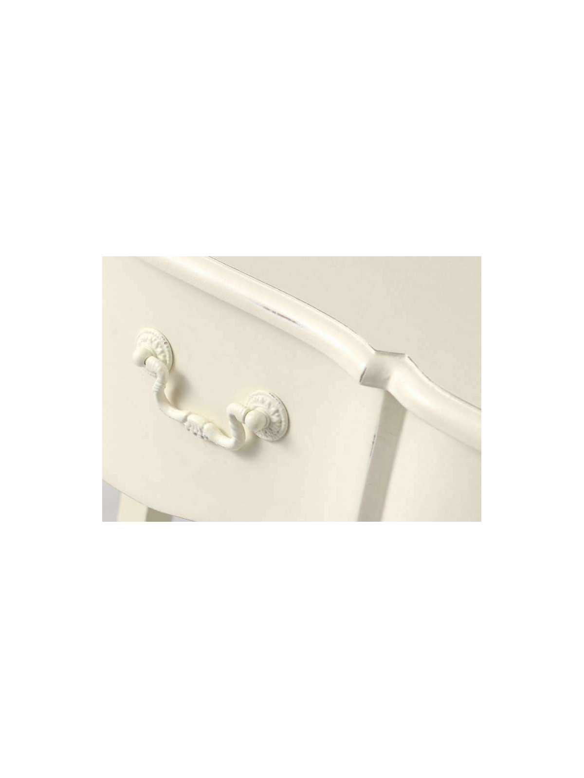 Meuble TV blanc vieilli Harpe