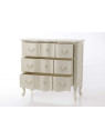 Commode bois blanc 3 tiroirs Harpe