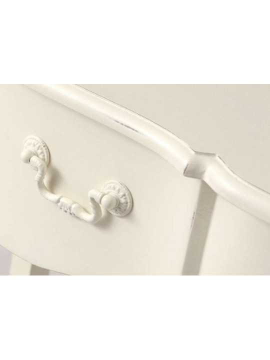 Commode bois blanc 3 tiroirs Harpe