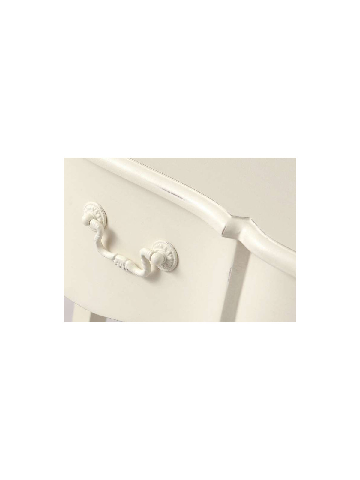 Commode bois blanc 3 tiroirs Harpe