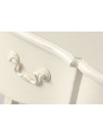 Commode bois blanc 3 tiroirs Harpe